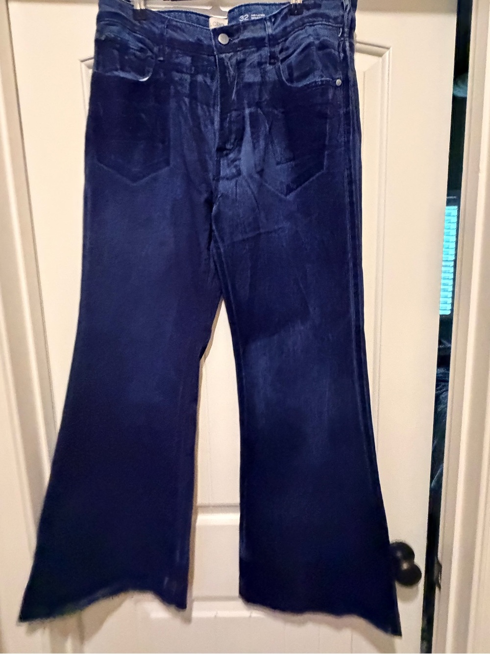Pilcro Wide-Leg Jeans in Deep Navy